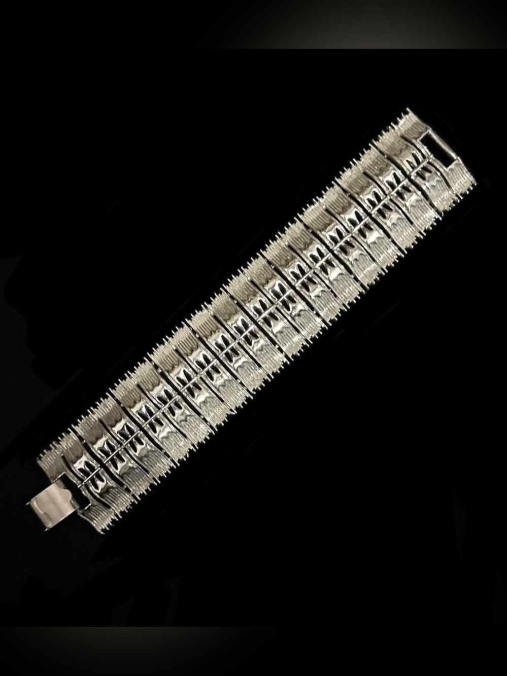 Vintage Coro Silver Statement Link Bracelet